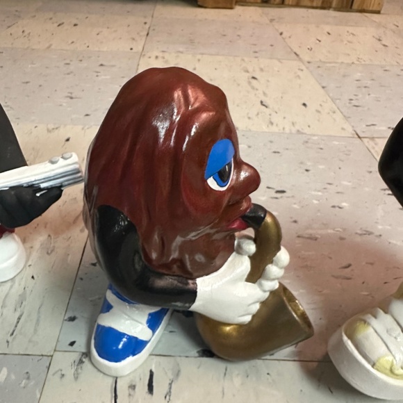 Vintage Ceramic California Raisins Lot Of 4 Large Figures Raisins - Picture 7 of 9